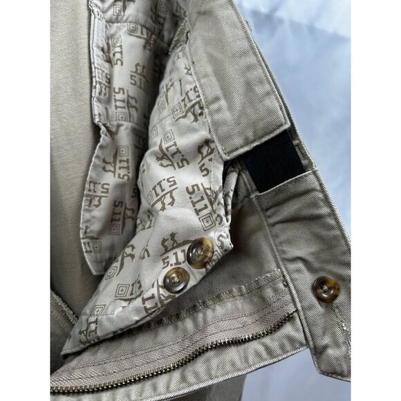 5.11 Tactical Series Mens Cotton Khaki Pants 36 x 34 Relaxed Fit Durable Design - Picture 6 of 10